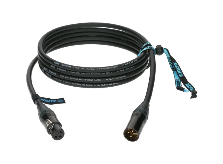 Klotz TI-M TITANIUM supreme StarQuad mic cable 5m 