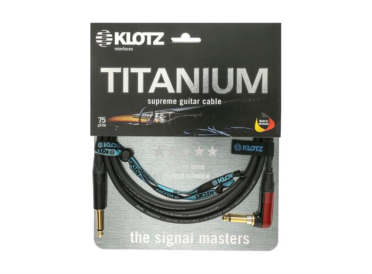 Klotz TITANIUM supreme instr. cable SilentPlug, angl-str 9m