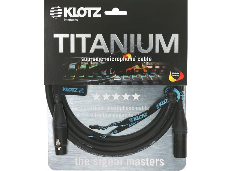 Klotz Titanium Mikrofonkabel 1m. XLR-XLR