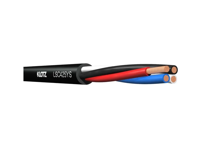 Klotz  Multicore Speaker Cable PVC 4 x 2,5mm2 Black 10m 