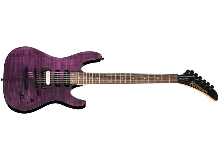 Kramer Striker Figured HSS Stoptail Transparent Purple 