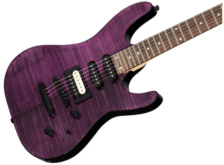 Kramer Striker Figured HSS Stoptail Transparent Purple 