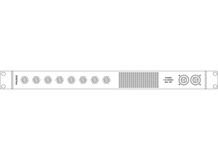 LUCENTI PixlDrive8 Pro Led Driver 8 x 24v/200W, 400 RGBW pixels per port 