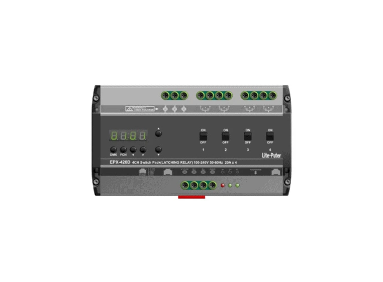 Liteputer EPX-420D switch pack 4 kanaler, maks 20A/kanal 
