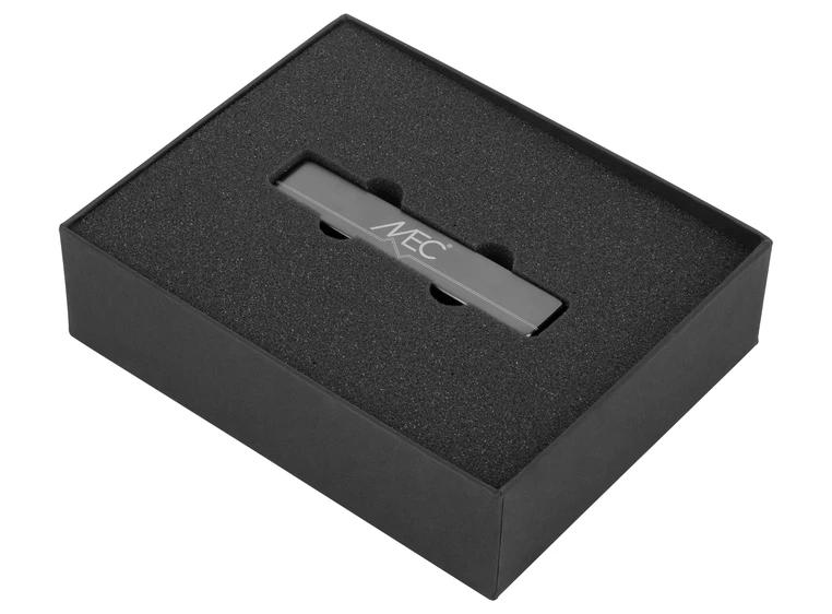 MEC Active J-Style Bass Pickup (Short) Metal Cover Neck, Brushed Black Chrome 