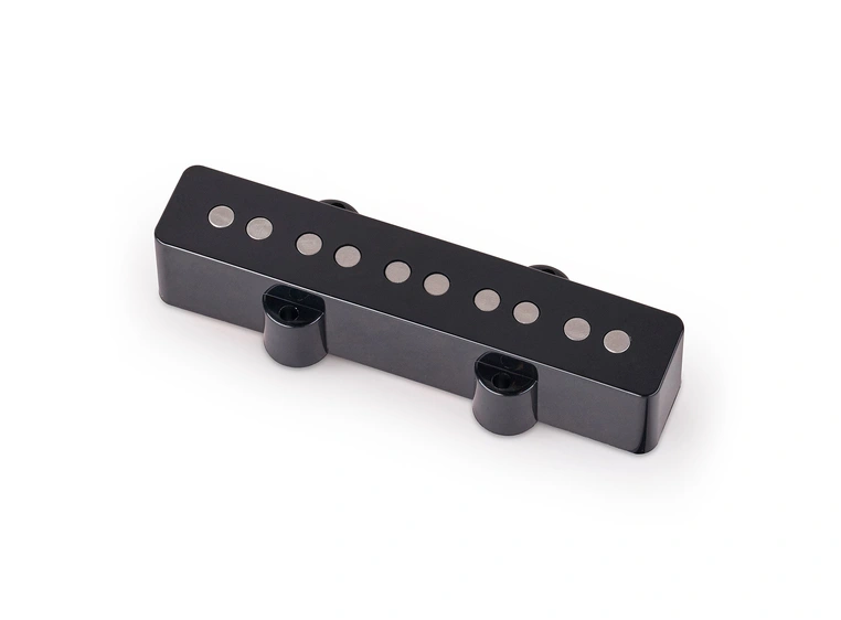 MEC Passive J-Style Bass Pickup, Royal Alnico V, 5-String, Neck - Black 