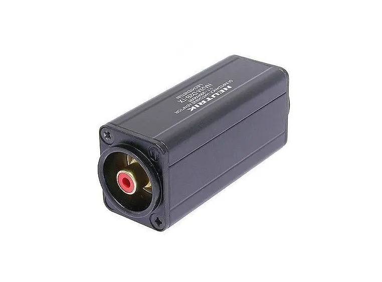 Neutrik Mini balanserings adapter XLRM Hann Phono Rød 