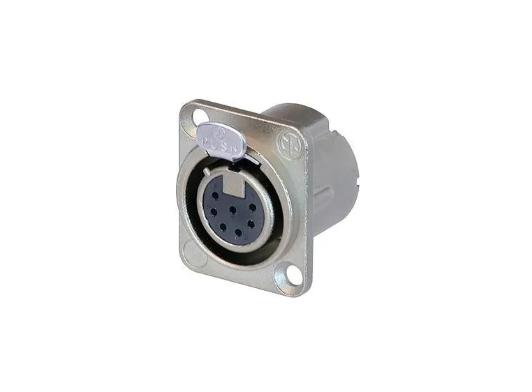 Neutrik NC7FD-LX XLR chassis 7P Hun Nikkel 