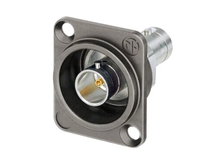 Neutrik UHD BNC D Chassis Feedthrough 75 Ohm Grounded 