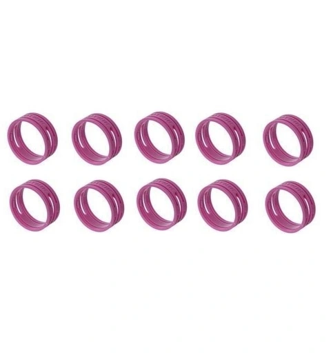 Neutrik fiolett ring XX-plugg Pose a 10 stk