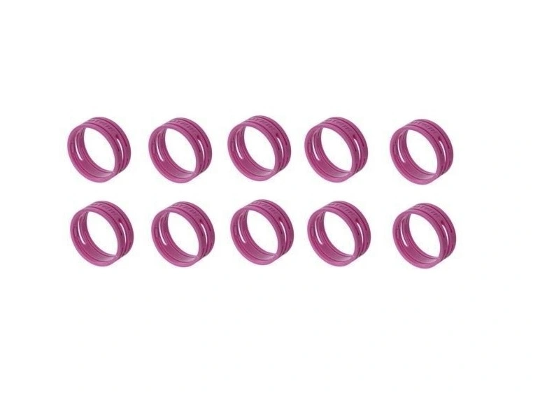 Neutrik fiolett ring XX-plugg Pose med 10 stk 