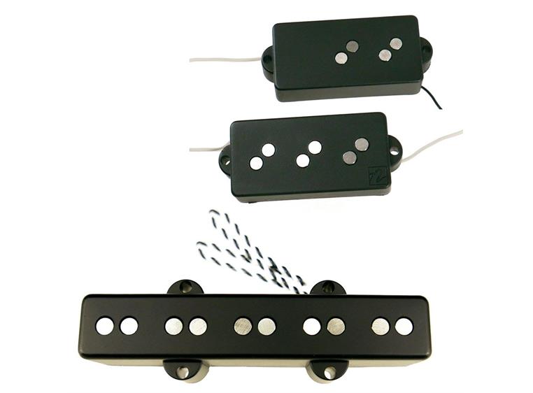 Nordstrand Bass Pickups Set - NP5V + NJ5 Single Coil, Bridge / 5-string (Black)
