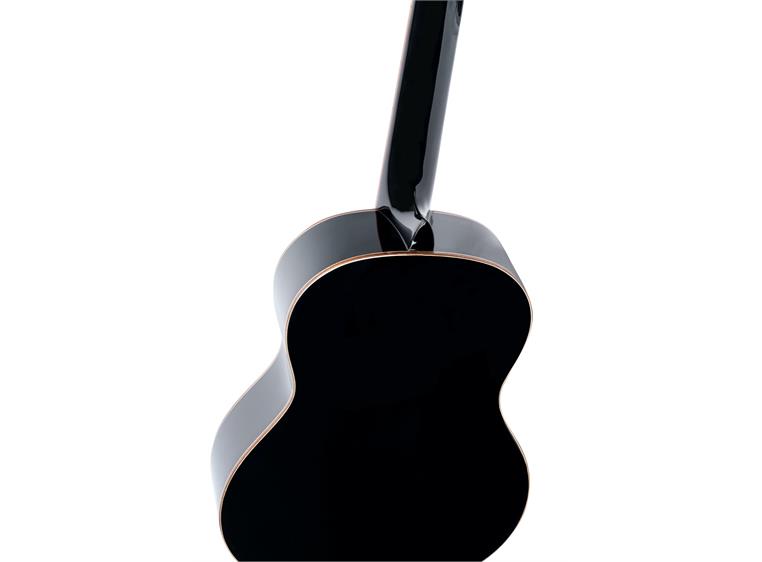 Ortega R221BK-L Klassisk gitar 4/4 Size, Gloss Black, Lefthand