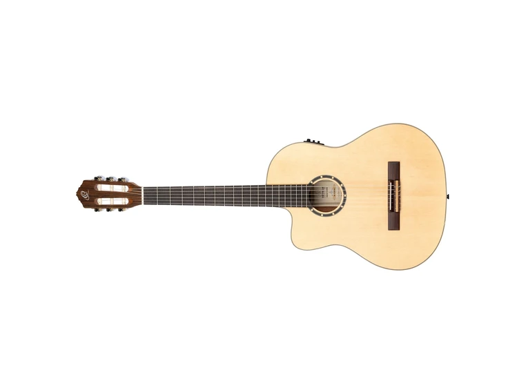 Ortega RCE125SN-L Klassisk gitar 4/4 Size, med mik, Thin, Slim Neck, Lefthand 