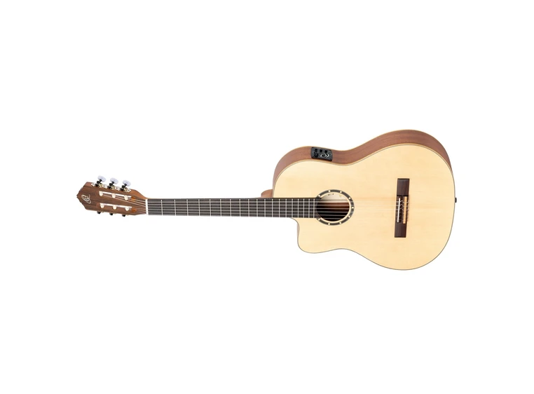 Ortega RCE125SN-L Klassisk gitar 4/4 Size, med mik, Thin, Slim Neck, Lefthand 