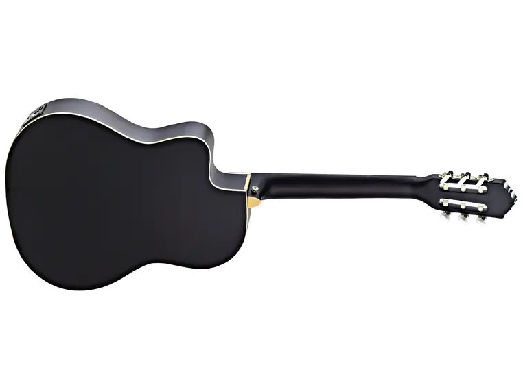 Ortega RCE125SN-SBK Klassisk gitar 4/4 Size, med mik, Thin, Slim Neck 