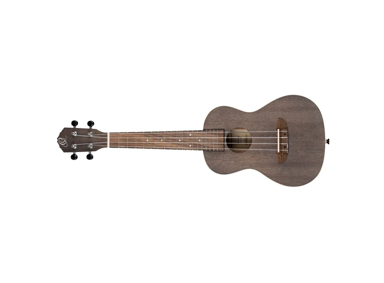 Ortega RUCOAL-L Concert ukulele Earth, See Thru Black, Lefthand 