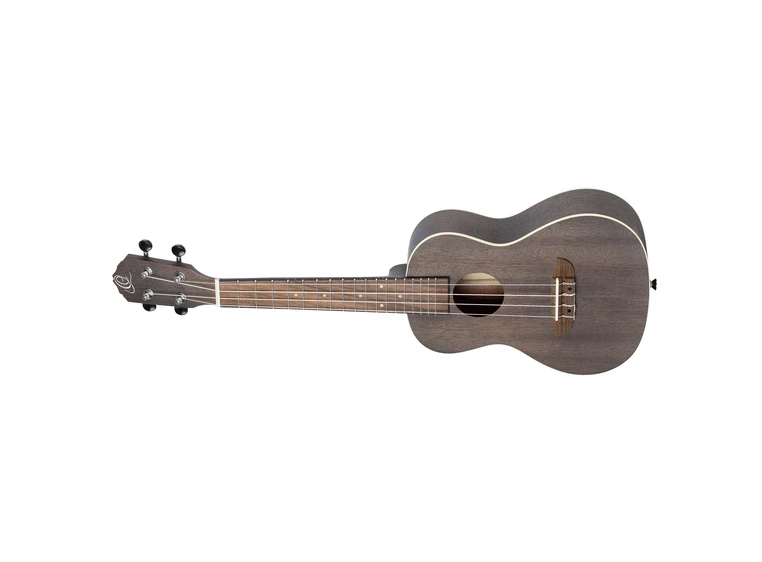 Ortega RUCOAL-L Concert ukulele Earth, See Thru Black, Lefthand 