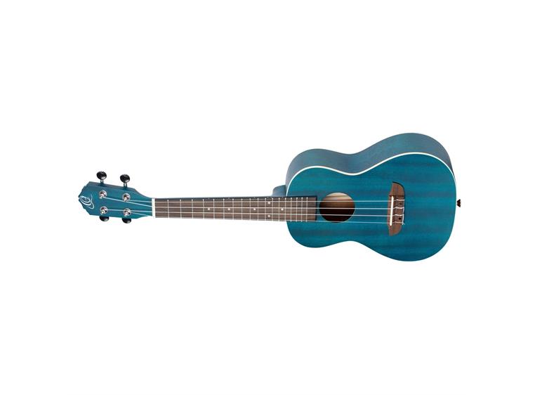 Ortega RUOCEAN-L Concert ukulele Earth, See Thru Blue, Lefthand