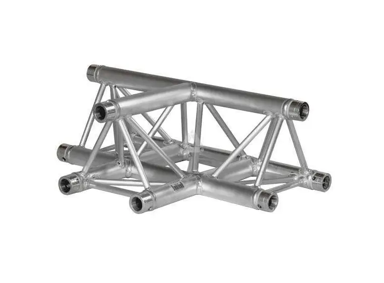 PROLYTE H30D-C017 Trekant hjørne 3-Veis T, Alu, Ø48x3mm, Opp/Ned 