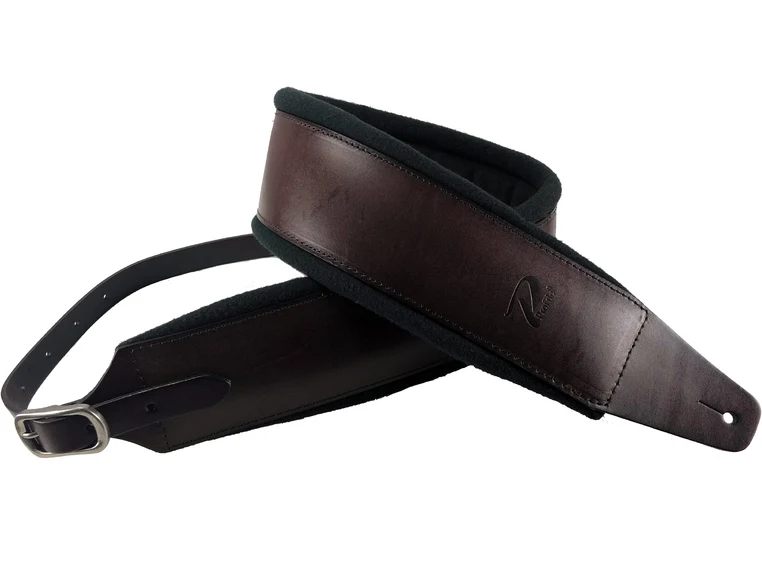 Profile FPB05 Guitar Strap Dark Brown Pro Italian Leather 