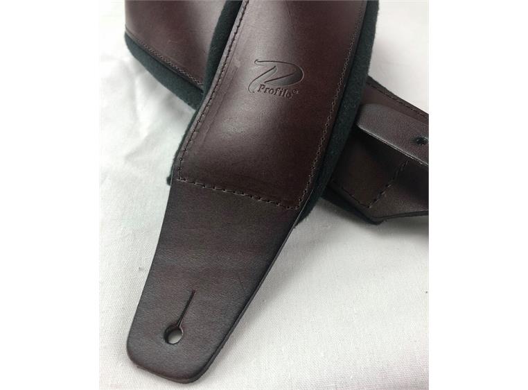 Profile FPB05 Guitar Strap Dark Brown Pro Italian Leather