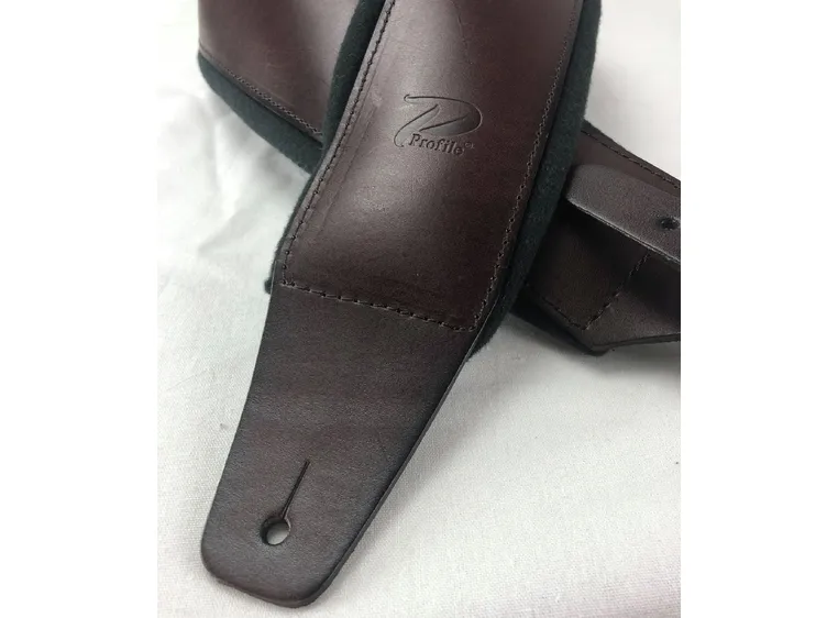 Profile FPB05 Guitar Strap Dark Brown Pro Italian Leather 