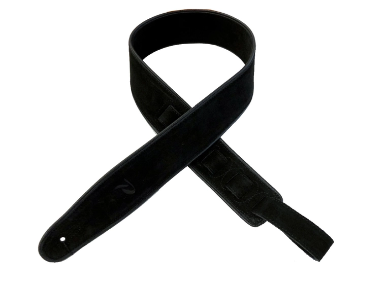 Profile LS51-9-XL Lærreim Ekstra lang, Svart Semsket 