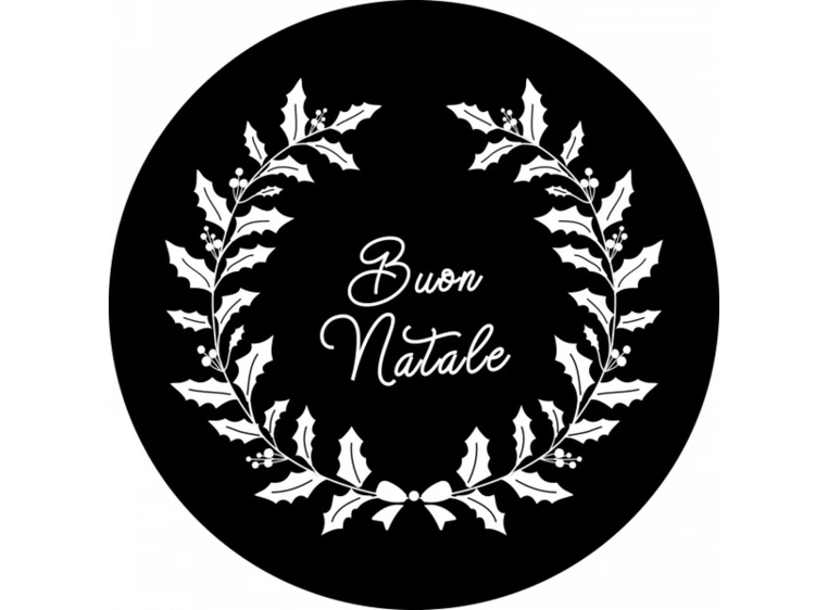 Prolights Gobo xmas Buon Natale 1 F size, Black and white 