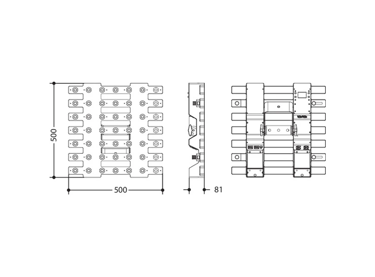 Prolights HaluPix LED Matrix 49x3W Cree WW 2800K/8° beam 