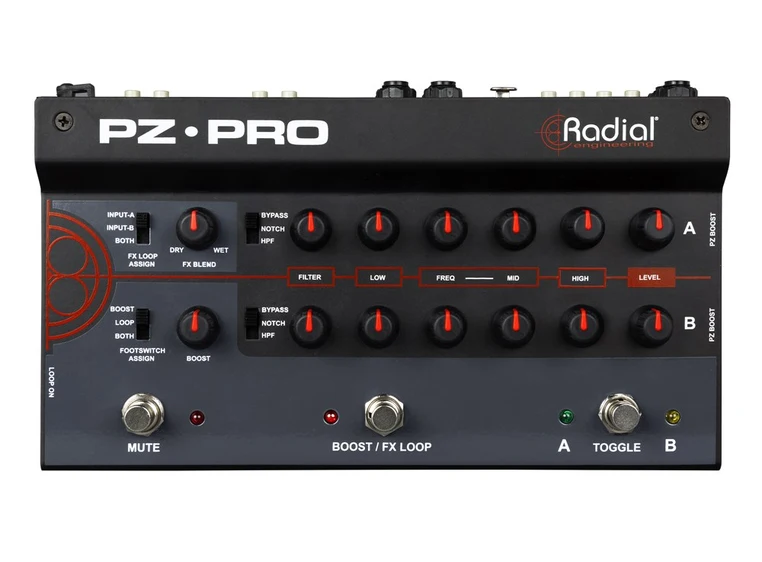 Radial PZ-Pro Acoustic instrument preamp 2-channel 