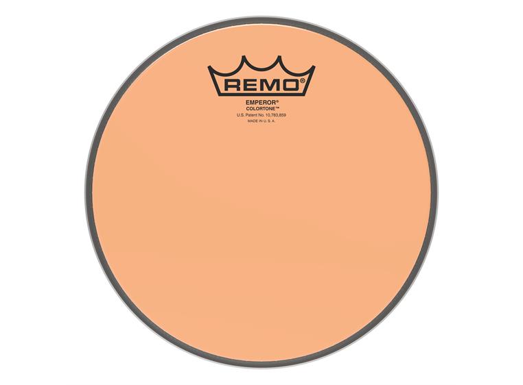 Remo BE-0308-CT-OG Emperor Colortone Orange Drumhead, 8"