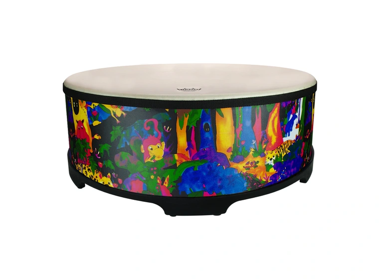 Remo KD-5818-01-CST Kids Gathering Drum Rain Forest Finish, 18" 