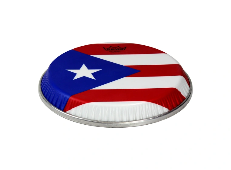 Remo M4-1106-S6-D2008 Symmetry Skyndeep Congaskinn Puerto Rican Flag, 11.06" 
