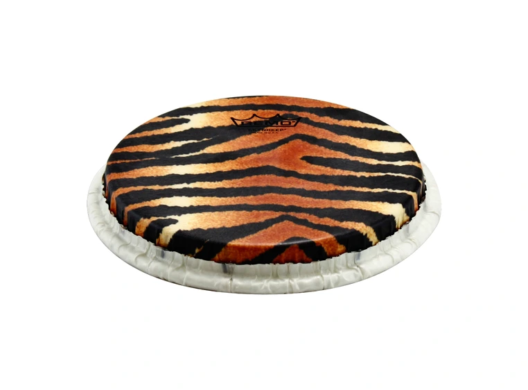 Remo M9-0850-S5-SD007 Tucked Skyndeep Bongoskinn Tiger Stripe Graphic, 8.50" 