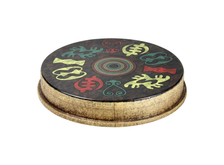 Remo MO-2512-SD-0024 Mondo Skyndeep Djembeskinn Adinkra Graphic, 12" 