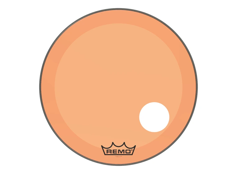 Remo P3-1326-CT-OGOH Powerstroke P3 Colortone Orange Bass 26",5" Offset Hole 