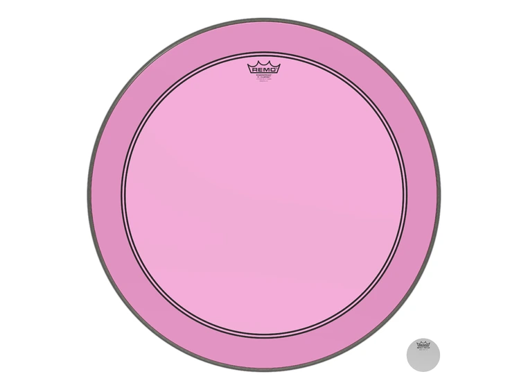 Remo P3-1326-CT-PK Powerstroke P3 Colortone Pink Bass Drumhead, 26" 