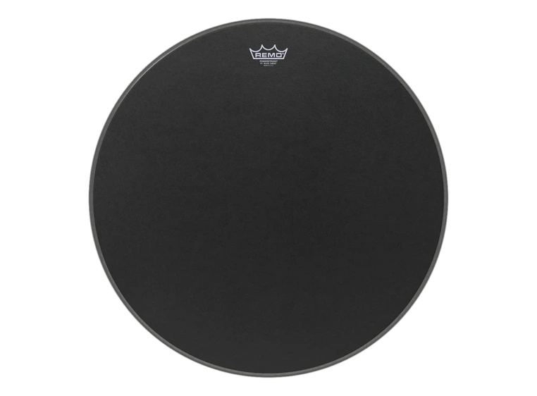 Remo P3-1823-ES- Powerstroke P3 Black Suede Bass Drumhead, 23" 