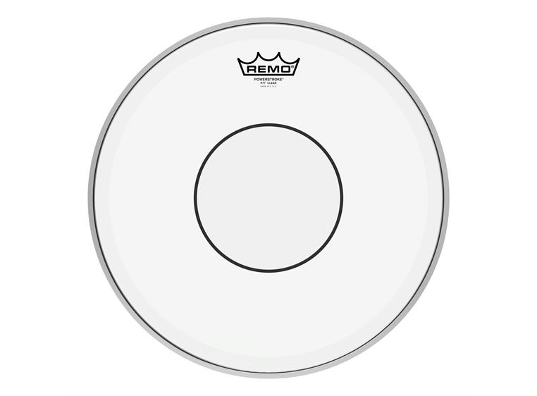 Remo P7-0313-C2- Powerstroke 77 Clear Clear Dot Drumhead - Top Clear Dot, 13"