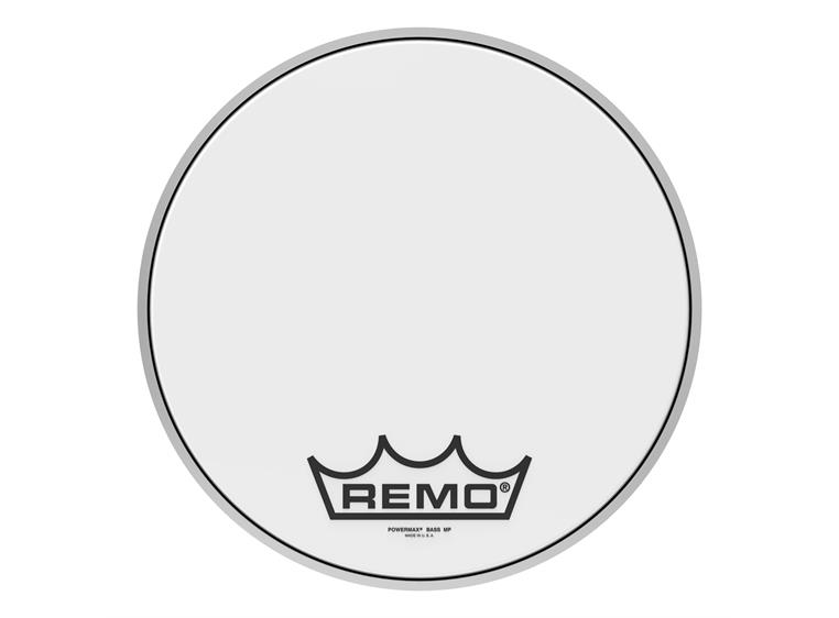 Remo PM-1014-MP- Powermax Ultra White Crimplock Bass Drumhead, 14"