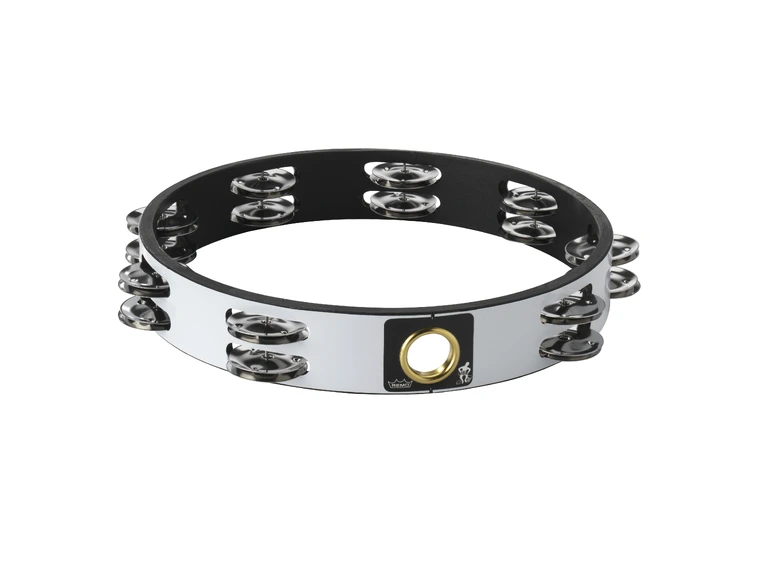 Remo TA-6210-00- Headless Tambourine Quadura White, 10" 