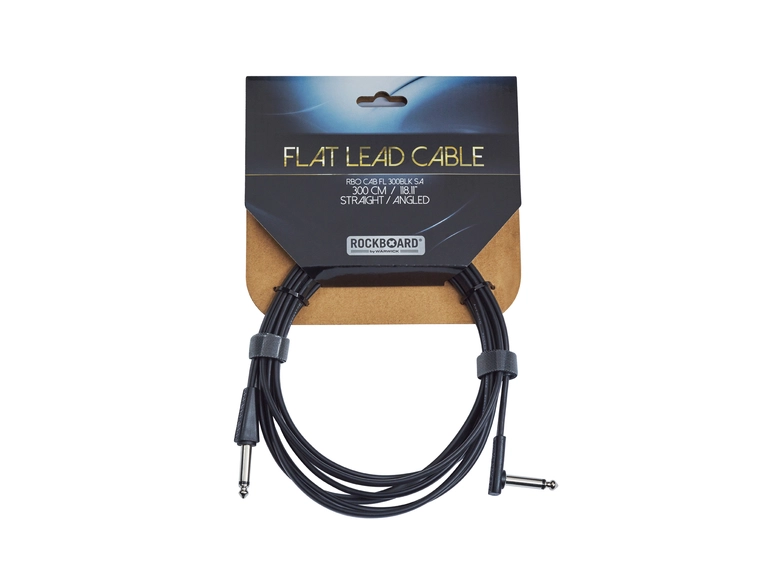 RockBoard Flat Instrument Cable, 300 cm Straight / Angled 