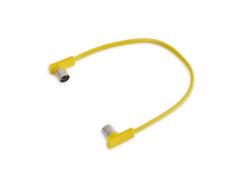RockBoard Flat MIDI Cable - 30 cm Yellow
