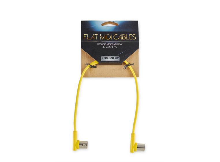 RockBoard Flat MIDI Cable - 30 cm Yellow