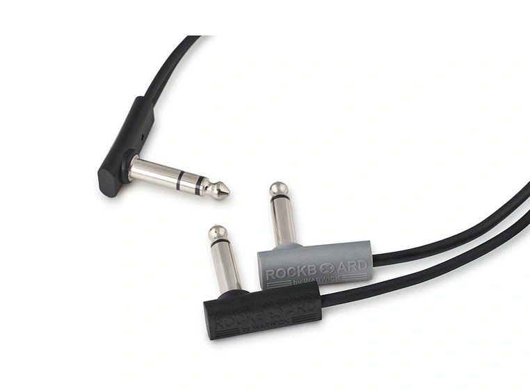 RockBoard Flat Patch Y-Splitter Cable 30 cm, Black 