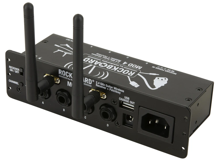 RockBoard MOD 4 - 2.4 GHz Guitar Wireless Receiver + TRS Patchbay 