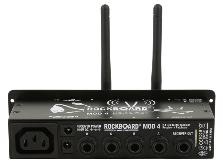 RockBoard MOD 4 - 2.4 GHz Guitar Wireless Receiver + TRS Patchbay 