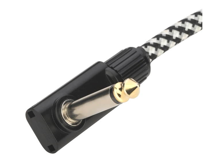 RockBoard Salt&Pepper Tweed Series Flat Patch Cable - 10 cm 