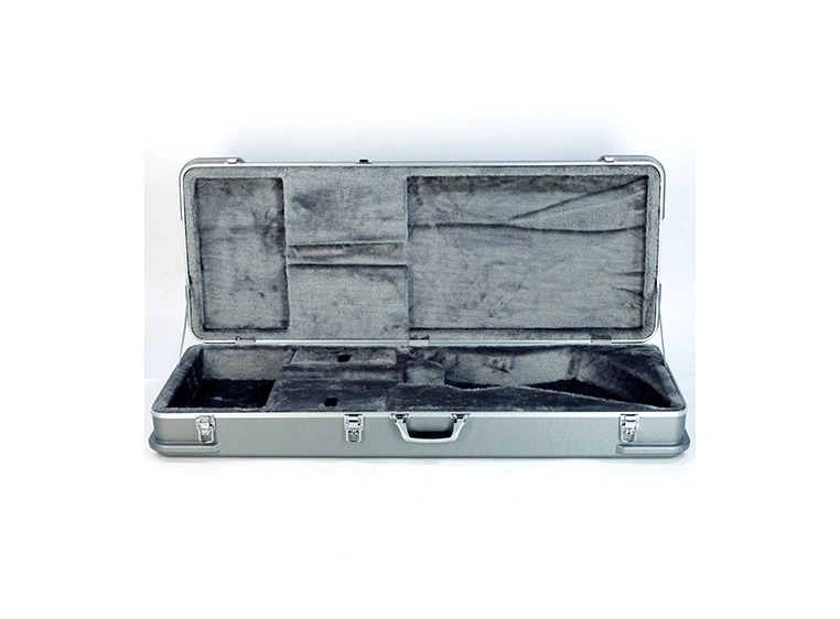 RockCase Electric Guitar ABS Case (XP-Style), Rectangular - Silver 